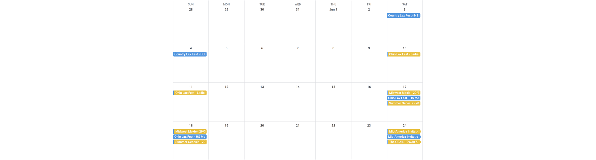 SOGO 2023 Summer Calendar